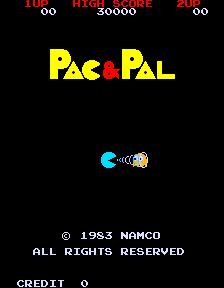 Pac & Pal (older) Title Screen